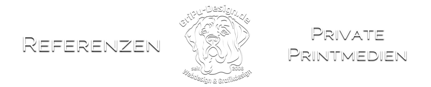 Referenzen Printmedien GriPu-Webdesign, die Web- und Grafikfee in Wiesbaden