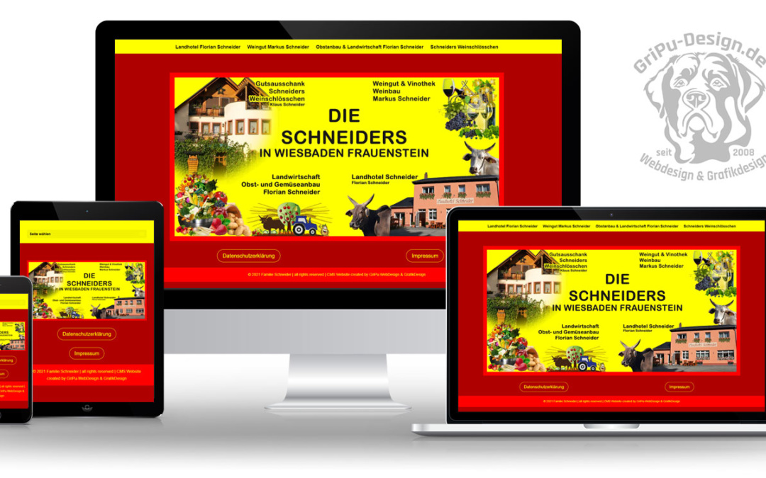 Eine Webseite für 4 Unternehmen