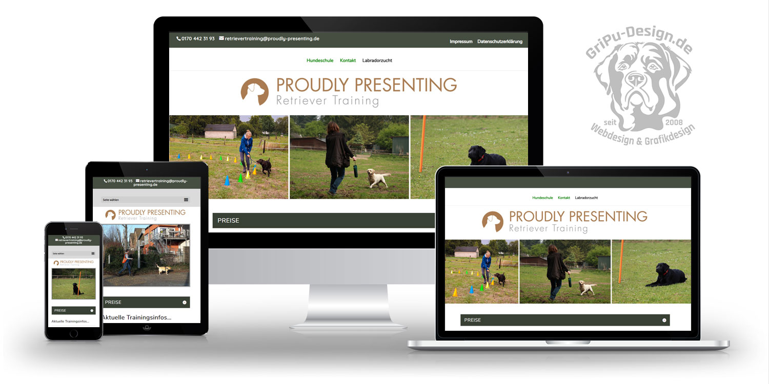 Referenzen Webdesign / Proudly Presenting Hundeschule