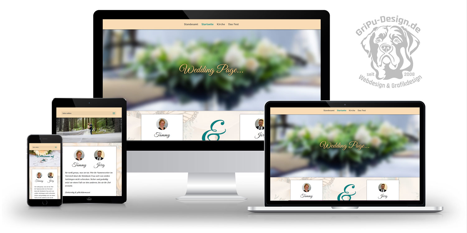 Referenzen Webdesign / Wedding Tammy Und Jörg