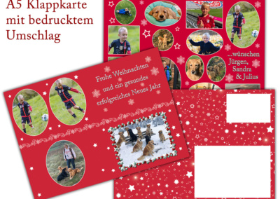 Xmas A5 Klappkarten