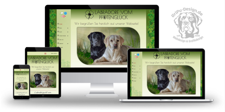 Neue Webseite für die Labradore vom Pfotenglück