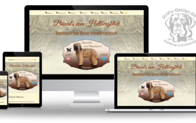 Neue Webseite für die Briards vom Hellbergblick
