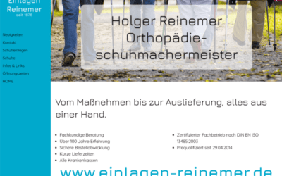 Neue Webseite für die Firma Reinemer in Wiesbaden