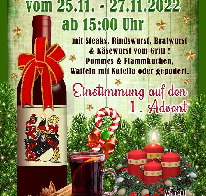 Werbung für Glühweintage