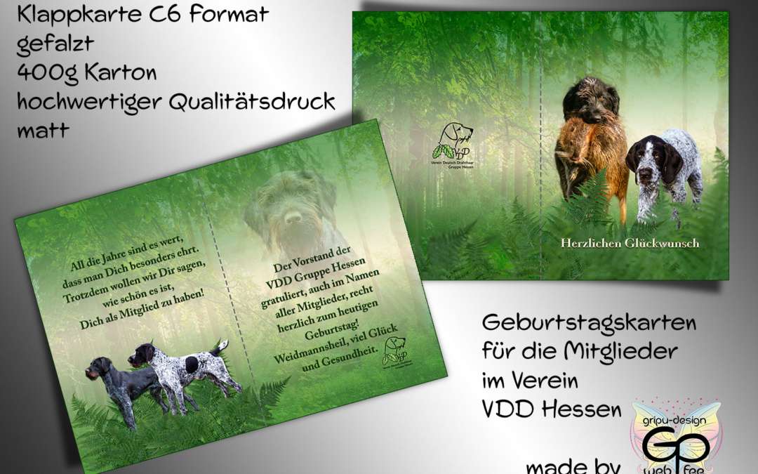 Klappkarten für den VDD-Hessen