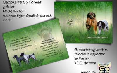 Klappkarten für den VDD-Hessen