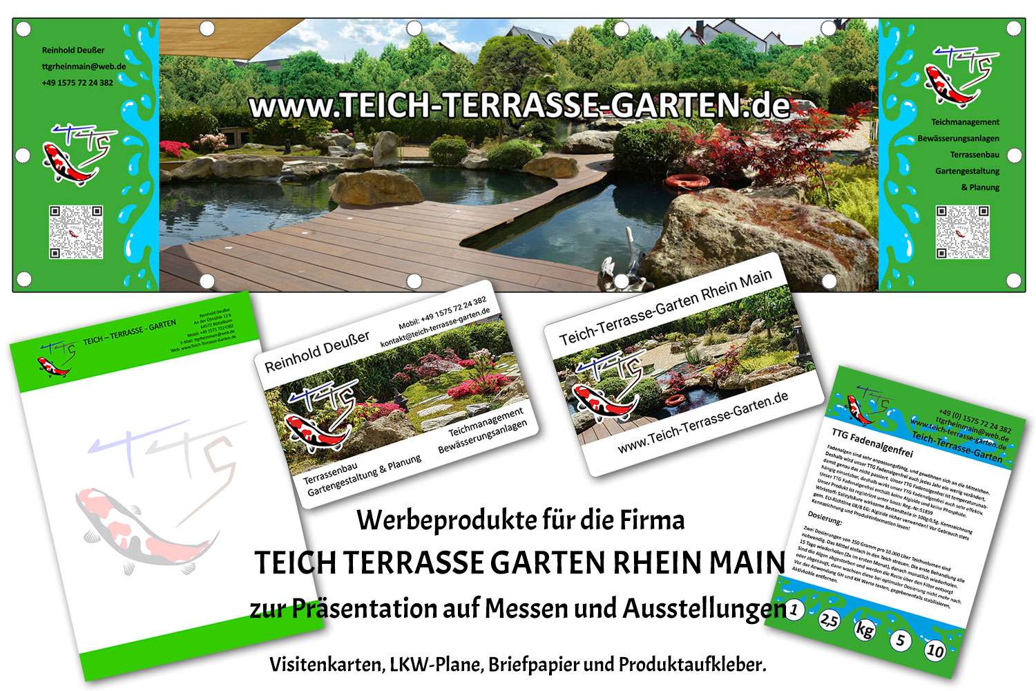 Teich-Terrasse-Garten