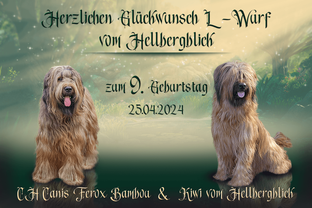 Geburtstagsgrüße von der Züchterin
